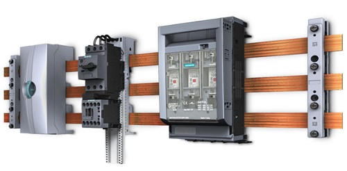 Example of busbar system used in circuit breaker SIMENS 