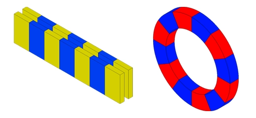 Simulation and Analysis of Halbach Array Magnet Topologies Using EMWORKS