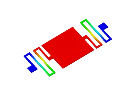 How Does Electrostatic Actuation Affect the Displacement of a MEMS Microsensing Membrane?